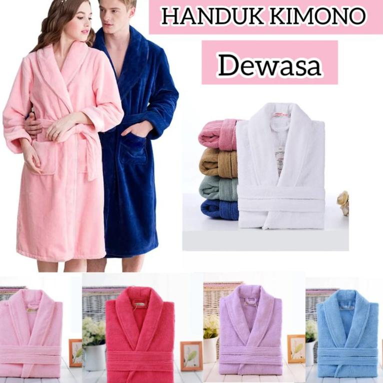 BOOMING HANDUK MANDI / BAJU HANDUK KIMONO DEWASA PRIA WANITA / HANDUK HOTEL PREMIUM