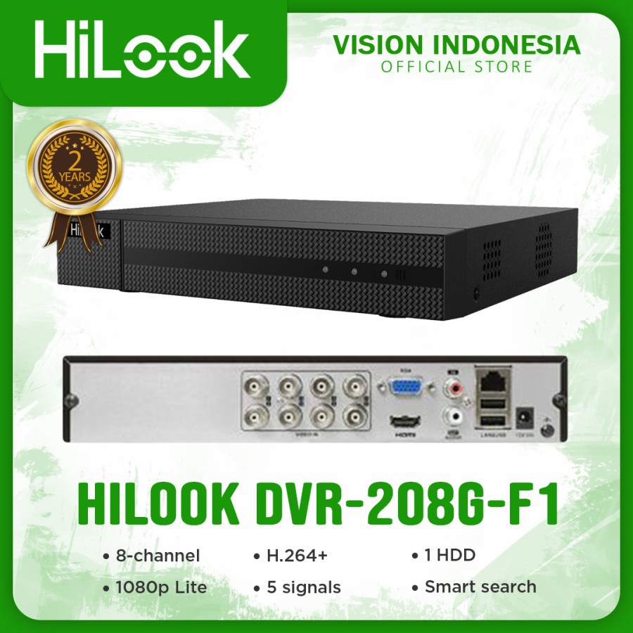 DVR HILOOK DVR-208G-F1 Hikvision 8CH / 8 CHANNEL 1080P