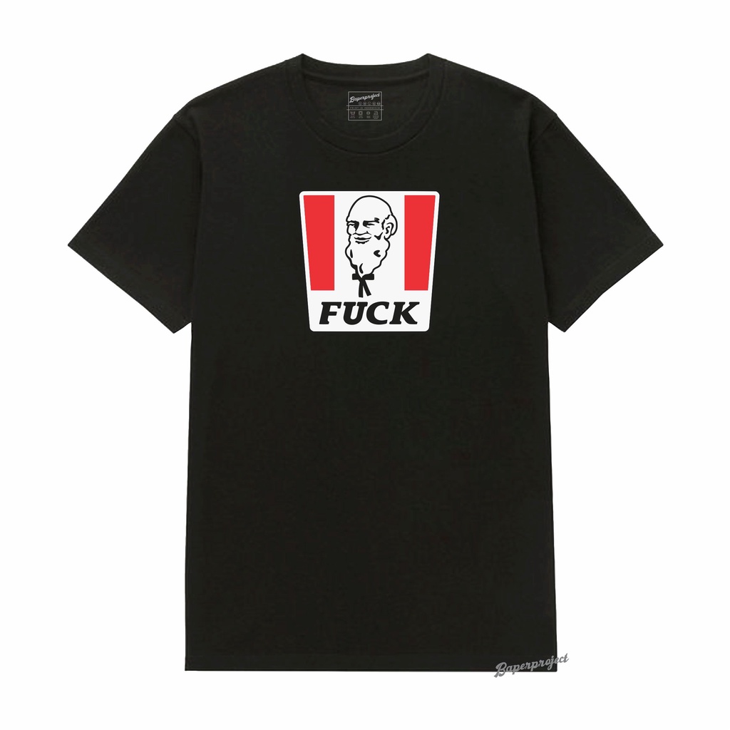Baperproject - Kaos Parody Kfc Fuck Logo Orang Tua katun combed 20s