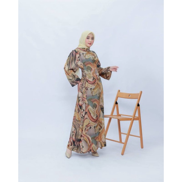 BIG SALE Armani abstract dress / Gamis armani silk / Long Dress armani silk