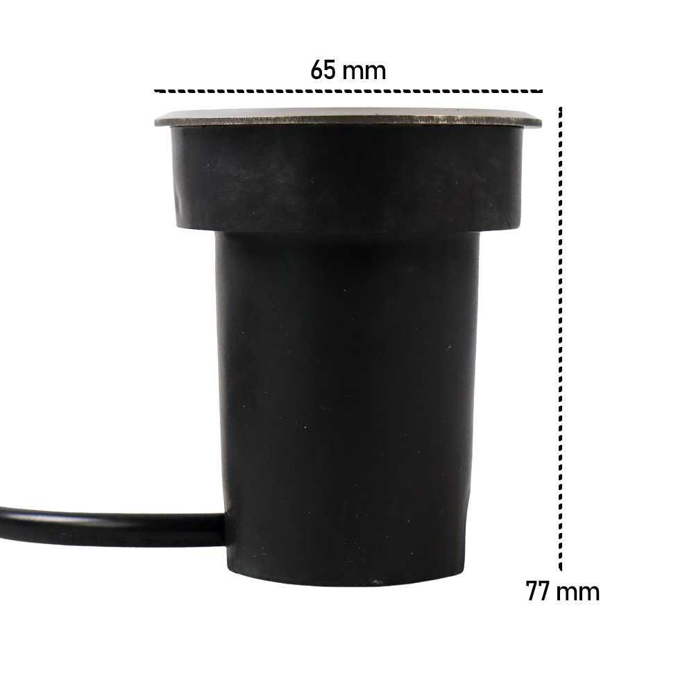 Lampu Taman Hias Ground Light Waterproof Warm White 3000K 5W - JLG-1W - Black