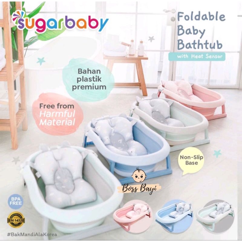 SUGAR BABY - Foldable Bathtub F76 | F79 | F88 (Bak Mandi Lipat Bayi)