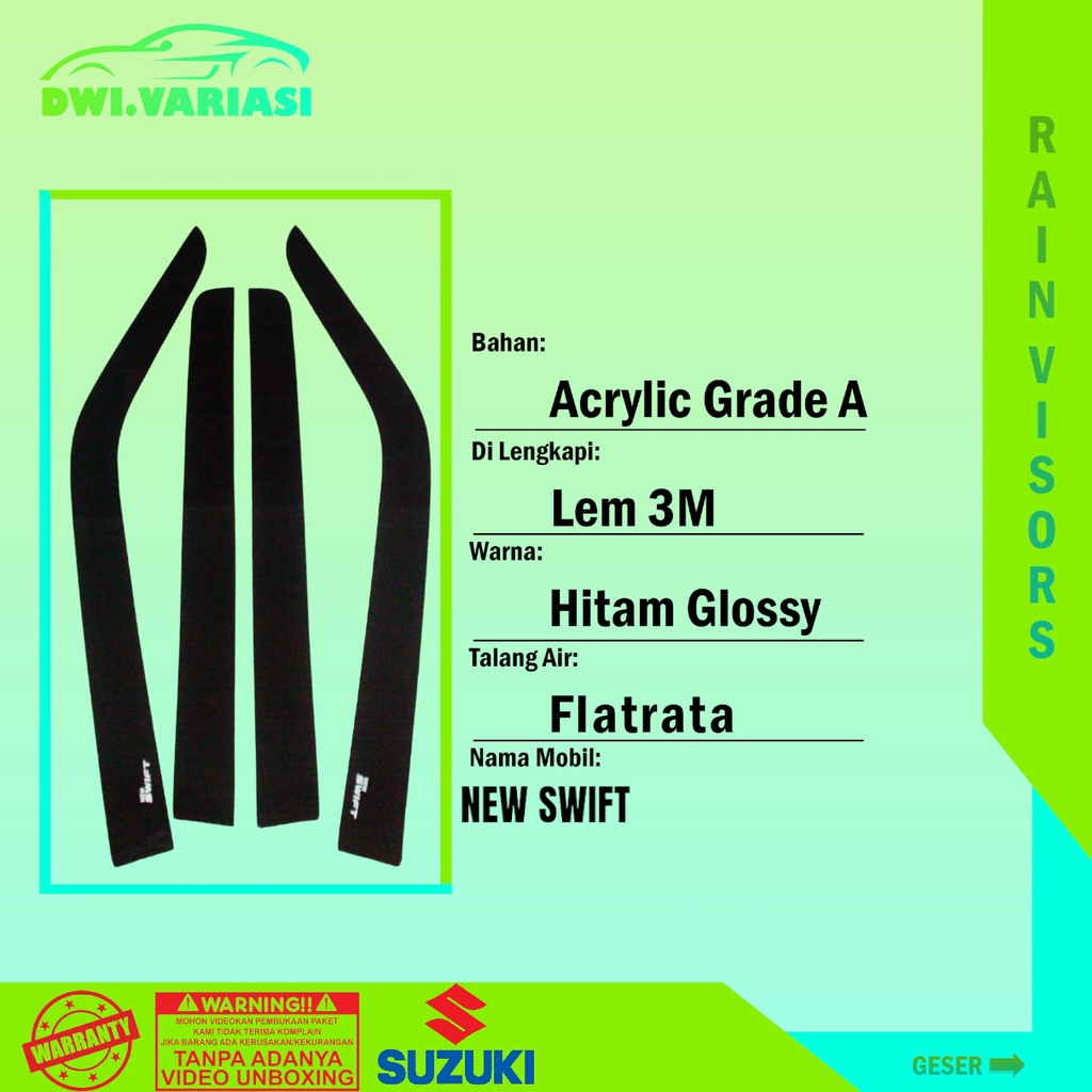 Talang Air Mobil SUZUKI NEW SWIFT FLATRATA