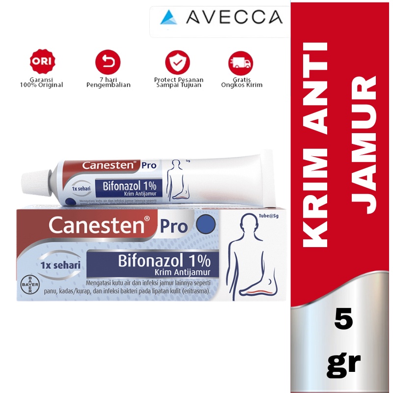 Canesten Pro Cream Isi 5 gr / Bifonazol 1% / Obat Gatal / Jamur / Panu / Kadas / Kurap