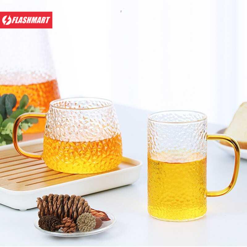 Flashmart Gelas Cangkir Minum Hammer Pattern 300ml - JJ916