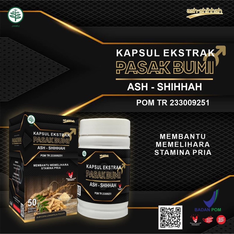 Kapsul Ekstrak Pasak Bumi Ash-Shihhah BPOM Original