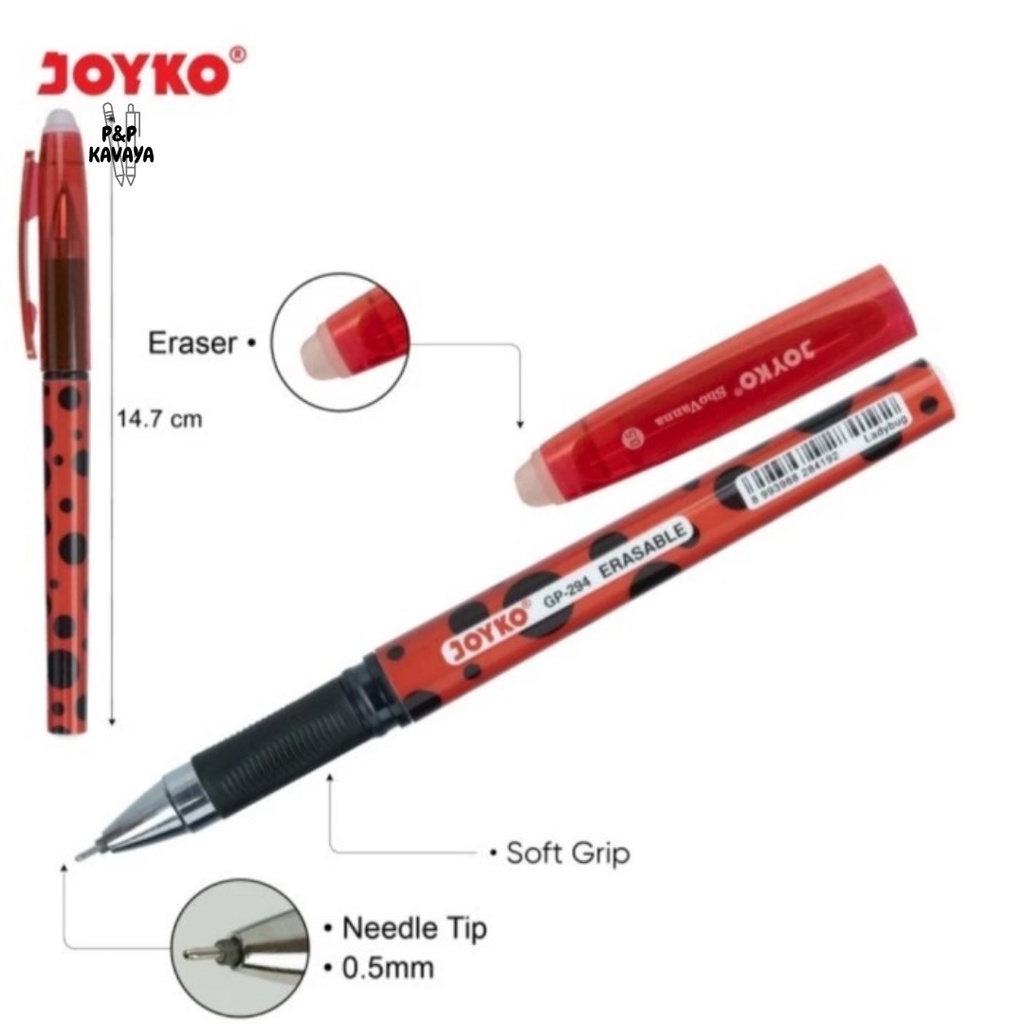 

Pulpen JOYKO GP-294 ShoVanna Erasable / Hapus