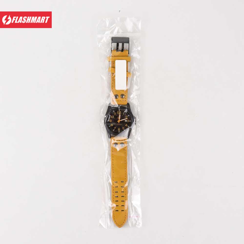 Flashmart Jam Tangan Pria Strap Kulit