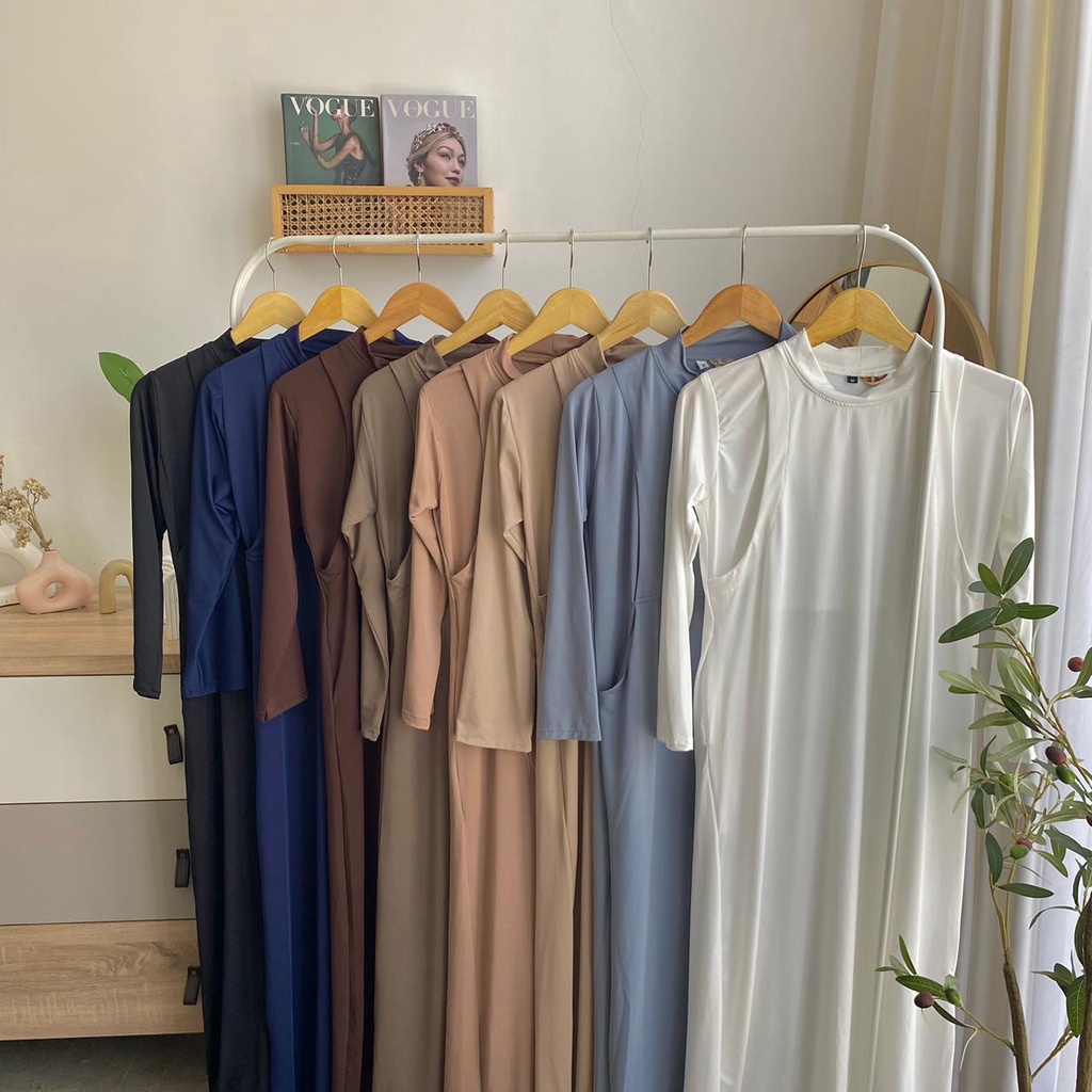 Inner Dress Long Sleeve Busui Friendly By Proudyhijab