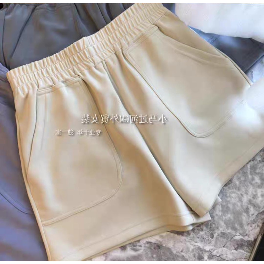 BLAUDY SHORT PANTS JENIA CELANA PENDEK BAHAN FLEECE (IC)