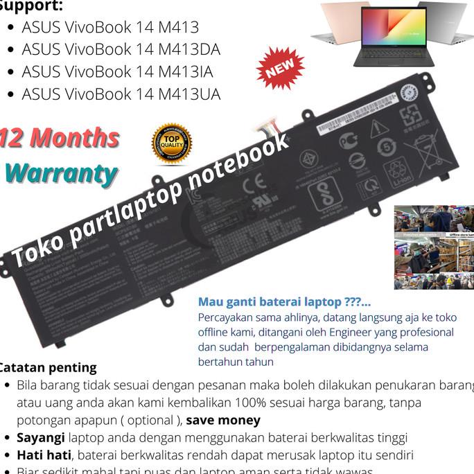 Baterai Asus Vivobook 14 m413 m413da m413ia m413ua new high quality