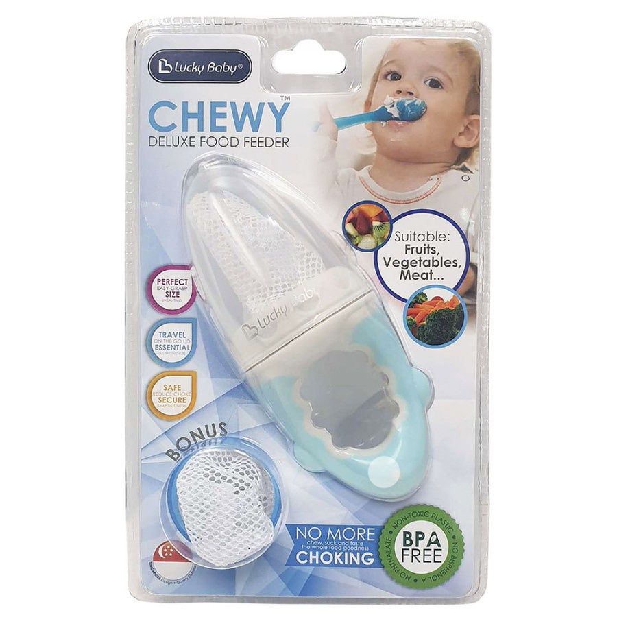 Lucky baby - Deluxe food feeder with spare net - chewy