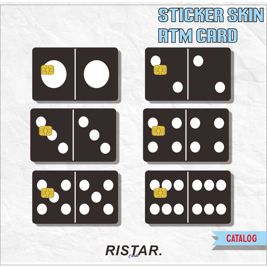 

RISTAR - (HOLOGRAM PREMIUM) Skin Card ATM Kartu Gaple HITAM