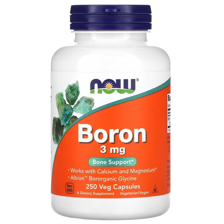 Now Foods Boron 3 mg 250 Cap Now Boron Now Food Boron Ori USA