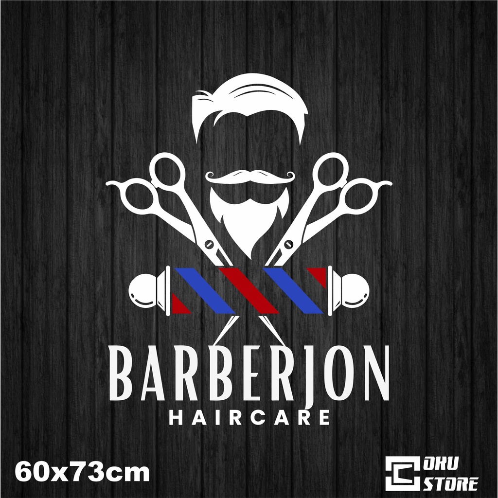 Custom Sticker  BARBERJON BARBERSHOP