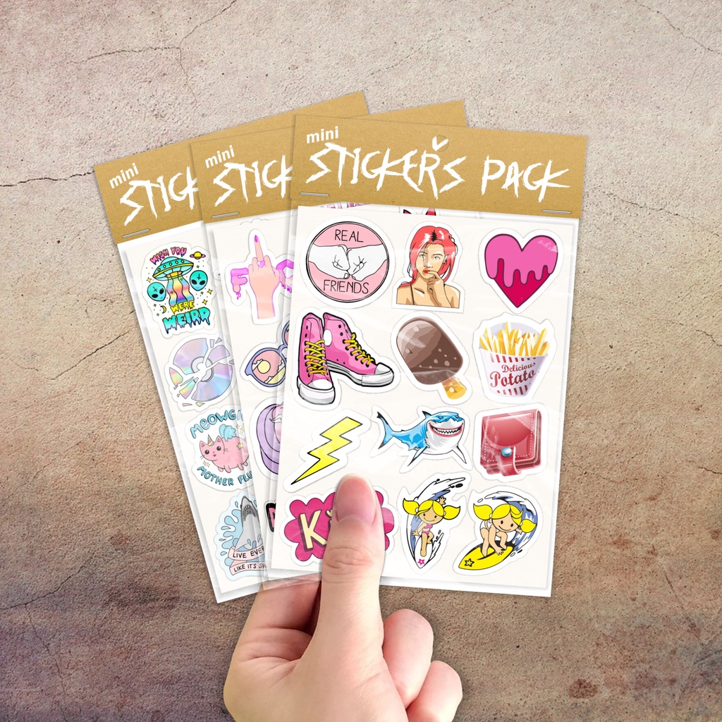 

Mini Sticker Pack Volume 3 | Stiker Set Vinyl Waterproof | Stiker Dekorasi Case Handphone - Laptop - Helm