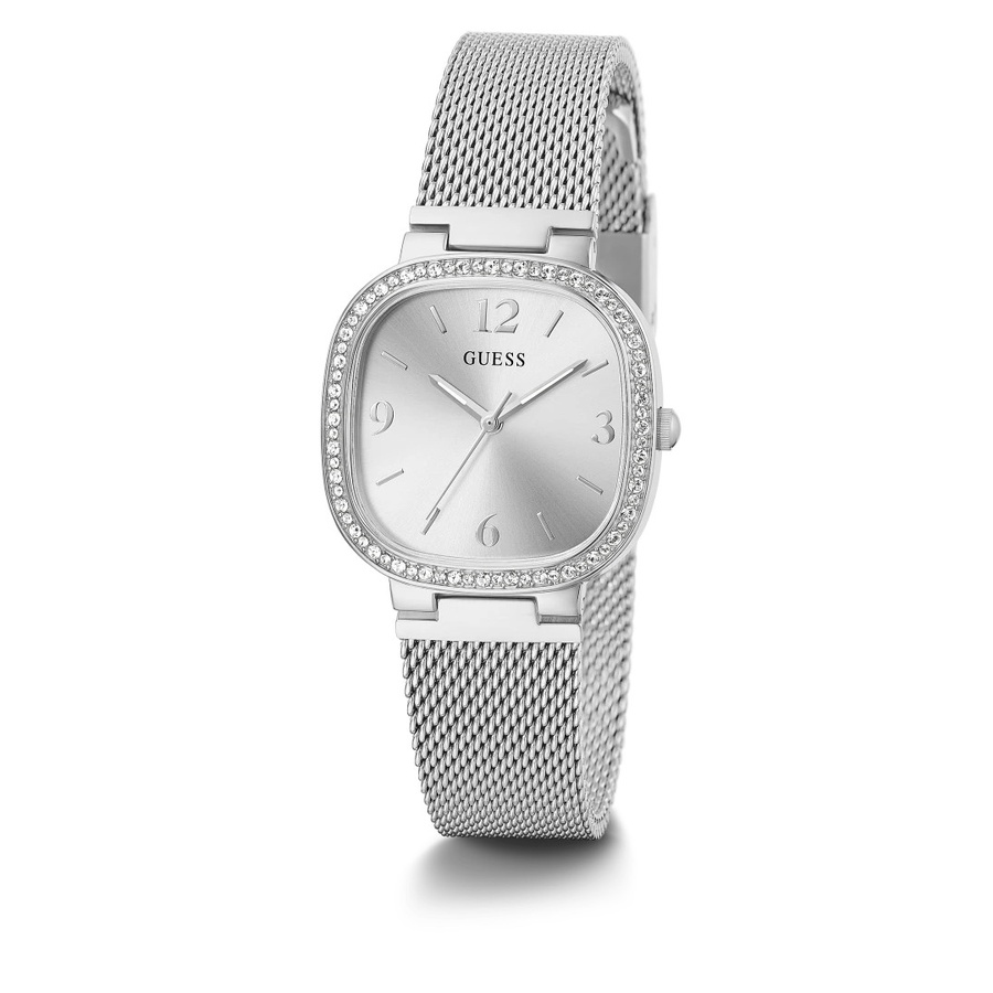 Promo terbaru jam tangan GUESS GW0354L1 Original Jam Tangan Wanita Analog Mesh Silver