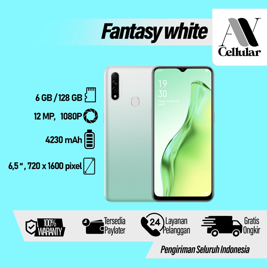 Hp Oppo A31 Ram 6GB Internal 128GB Garansi 1 Tahun