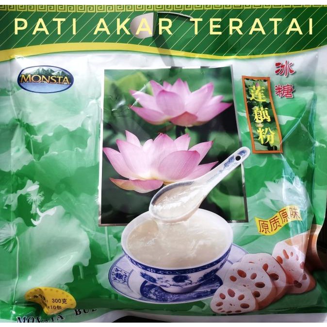 

Monsta Lotus Root Starch Minuman Pati Akar Teratai Serbuk Akar Teratai