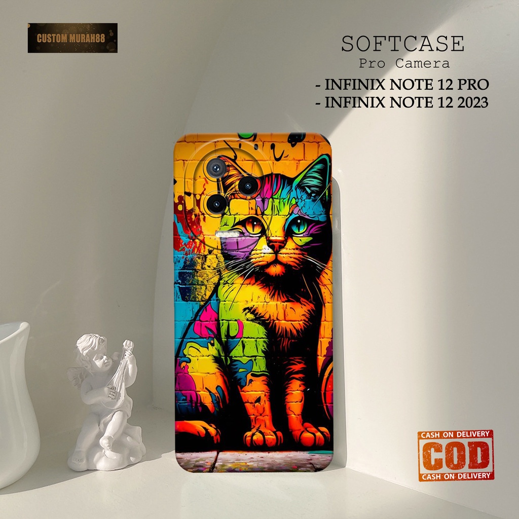 Soft case Hp Infinix Note 12 2023 / Infinix Note 12 Pro Terbaru - Fashion Case CATS IMOET  - Cassing
