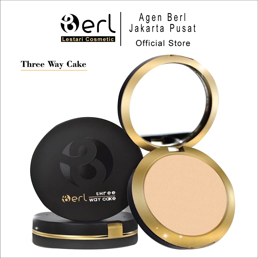 Three Way Cake | Bedak | Berl kosmetik | Makeup | Berl | Berl Jakarta
