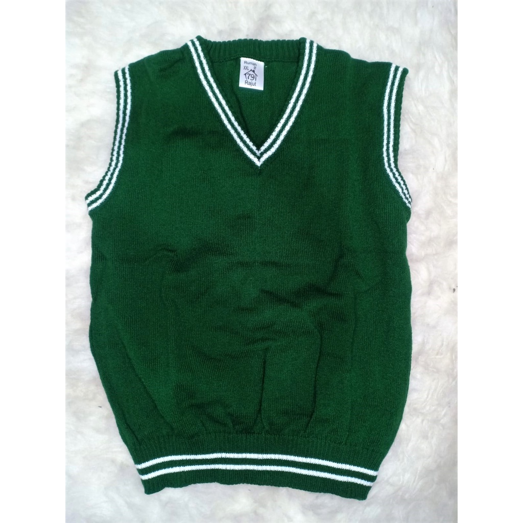 Rompi vest anak Hijau Green &amp; Dark Green size 2XL