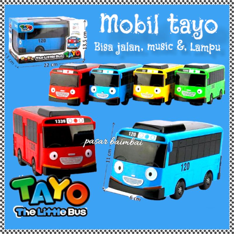 MAINAN MOBIL TAYO LAMPU DAN LAGU MOBIL MAINAN BUS TAYO BUMP AND GO THE LITTLE BUS TAYO MODEL TERBARU DENGAN LAGU TAYO DAN LAMPU 3D