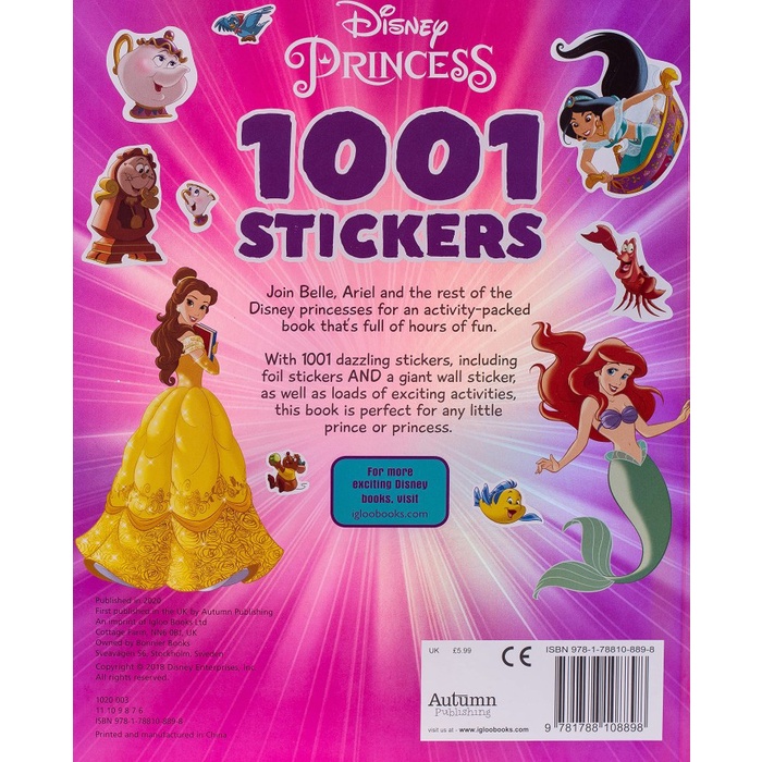 

Disney Princess Mixed: 1001 Stickers Activity Books