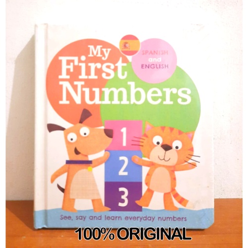 Buku first words board book: my first number spanish and english