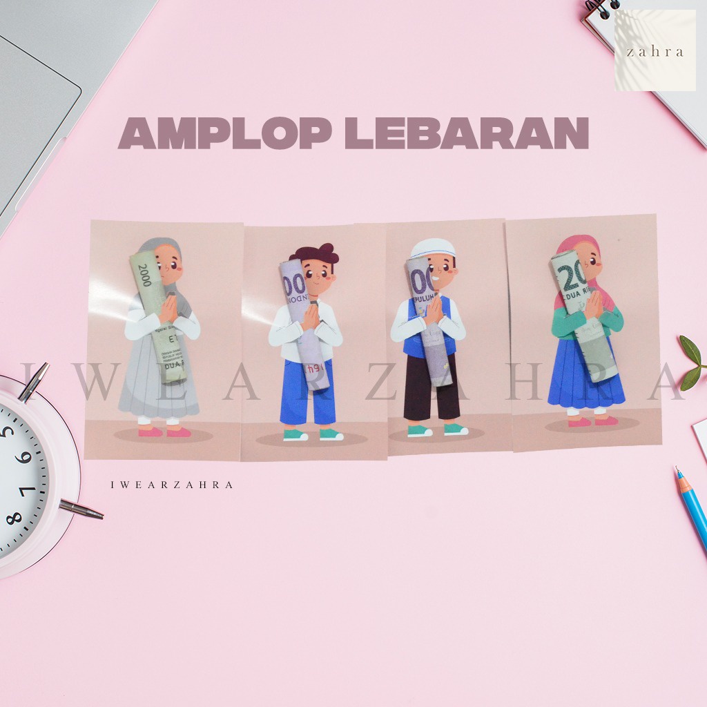 

AMPLOP LEBARAN - Angpao Motif Karakter Lucu Hari Raya Idul Fitri