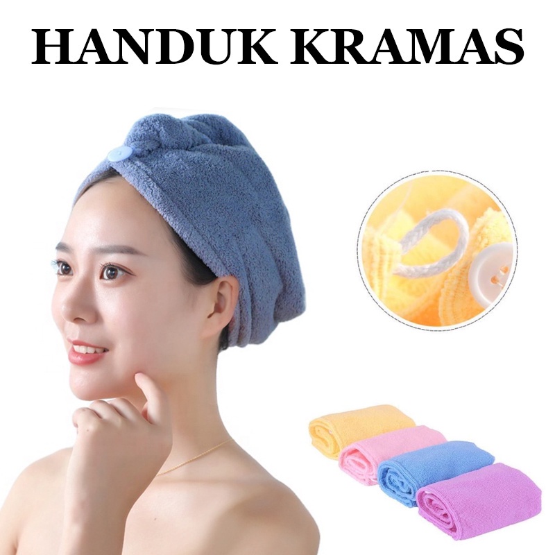 Handuk Keramas Microfiber / Handuk Mandi Kepala Keramas / Handuk Rambut / Handuk Kepala / Handuk Kramas Acc Plus