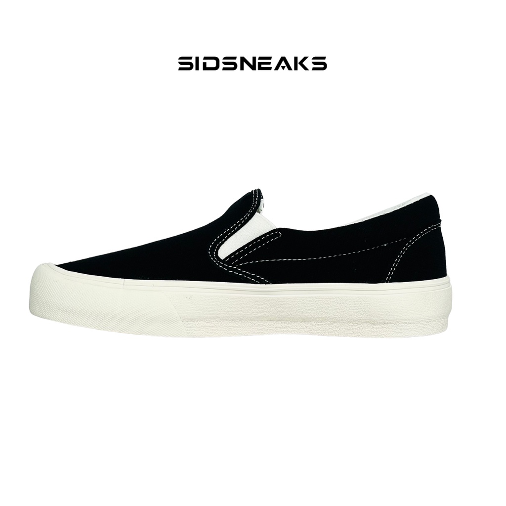 SIDNEAKS - Sepatu Slip On Exelas Black White Original