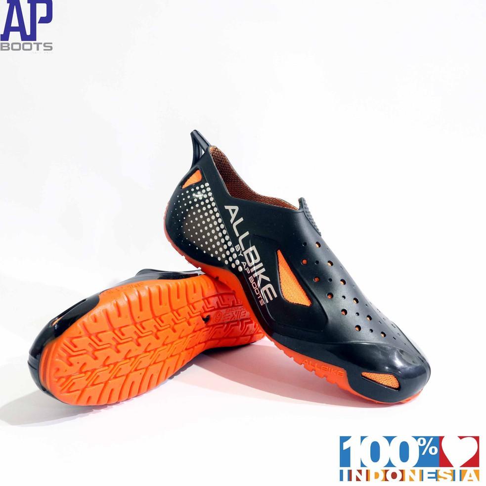 SALE AP ALL BIKE 39-43 ORANGE - SEPATU KARET PRIA HOBI SEPEDA - AP BOOTS