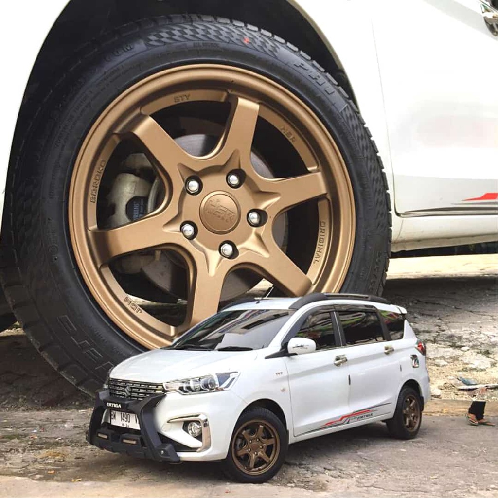 paket velg & ban velg STY  HSR Ring 16 lebar 7 cocok buat mobil Ertiga,Rush,Terios,Xpander