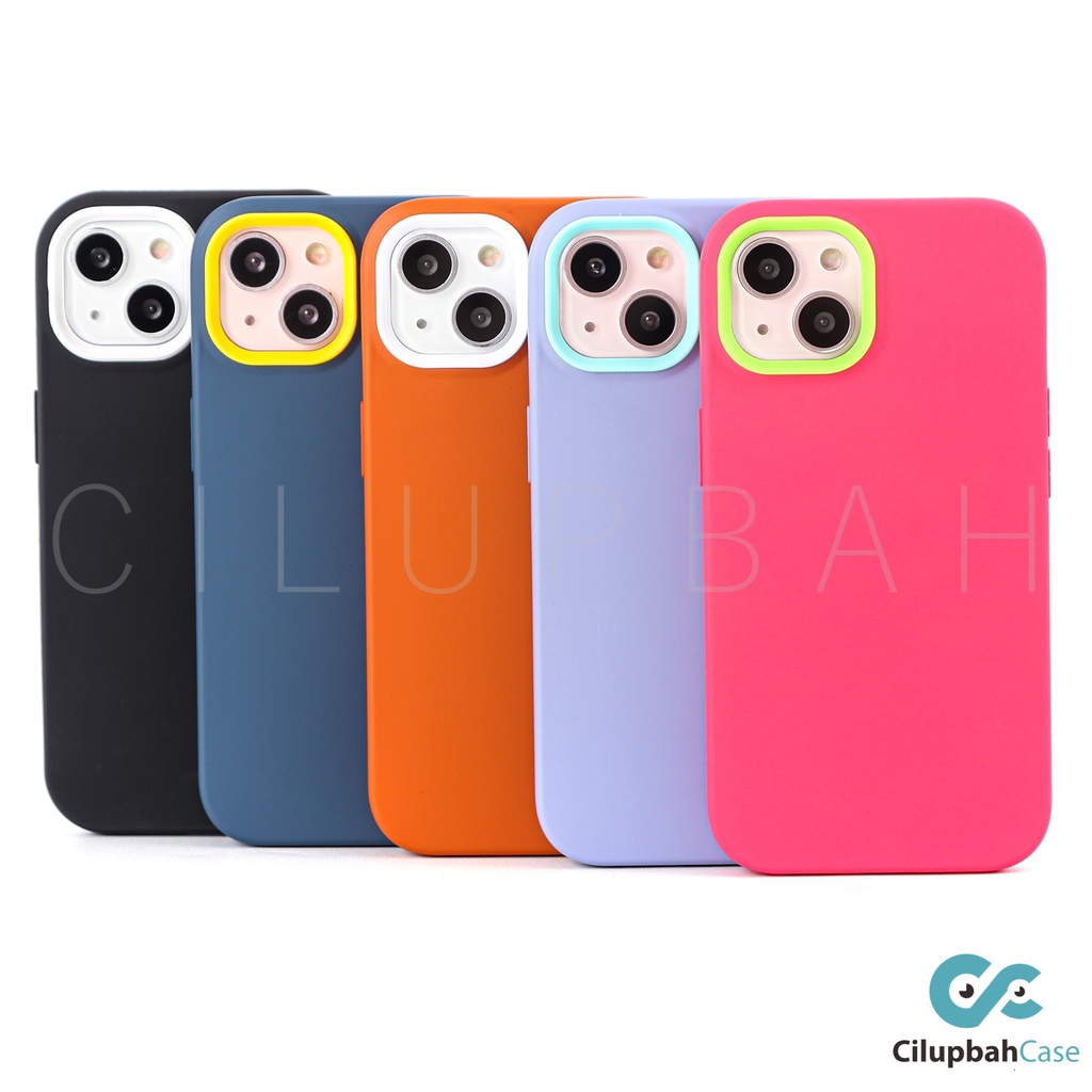 Silicone Candy 3in1 with Bumper Case iPhone 7 8 SE 7+ 8+ X XR XS 11 12 13 14 Plus Mini Pro Max