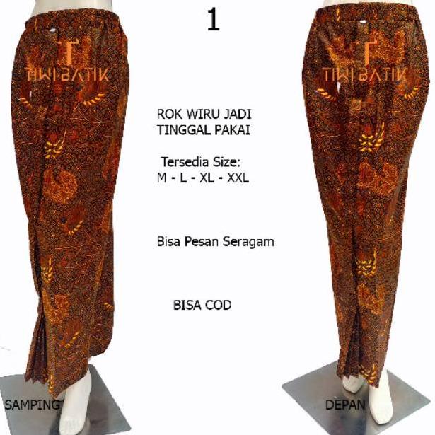 STOK TERBARU Rok Jarik Wiru Jadi Tinggal Pakai Motif Batik Klasik Solo Bawahan Kebaya