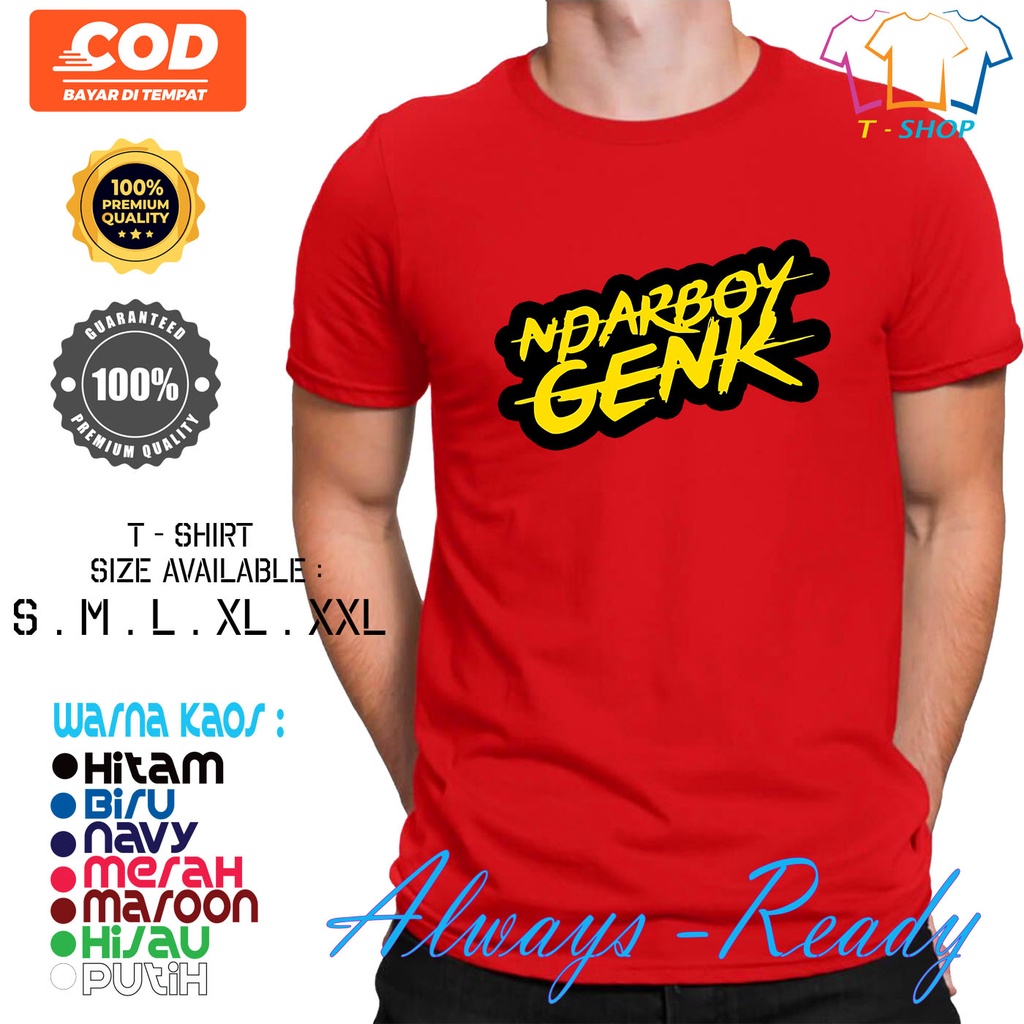 Kaos Baju NDarboy Genk Kaos Distro Pria/Wanita Terbaru