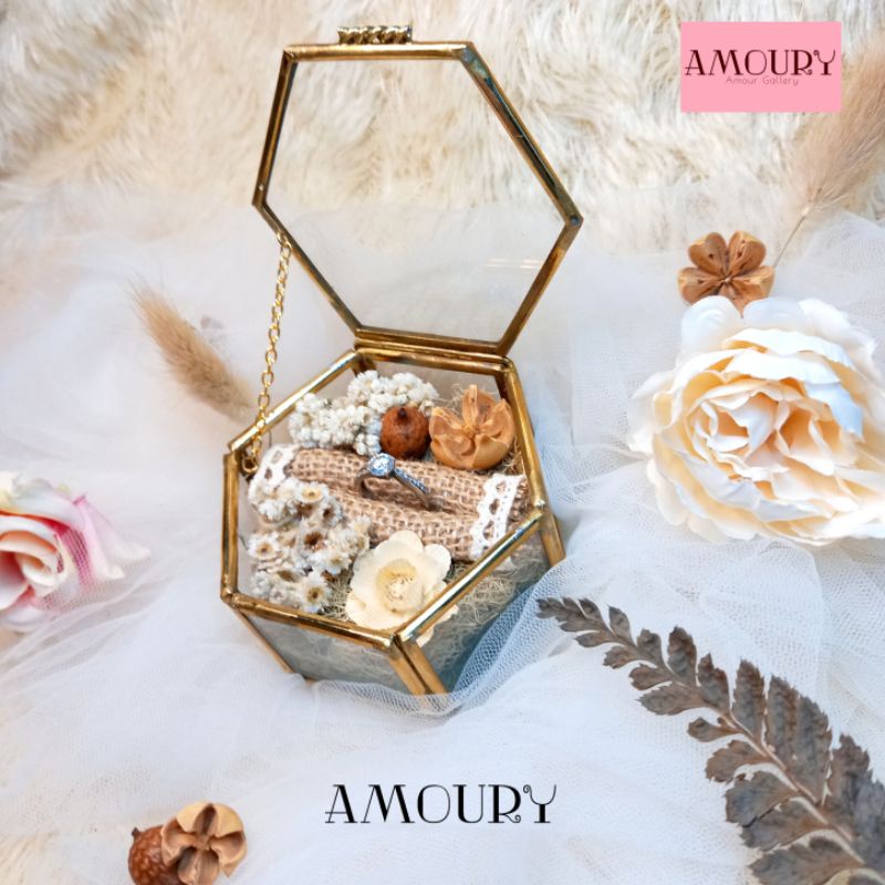 RING BOX RUSTIC/KOTAK CINCIN RUSTIC/RING BEARER/MAHAR SESERAHAN