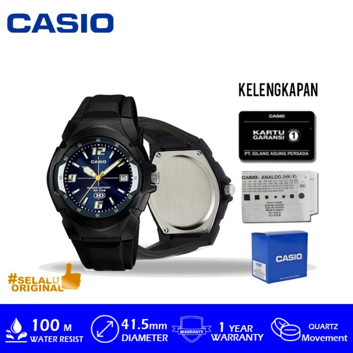 JAM TANGAN CASIO GENERAL MW-600F-2AVDF/MW 600F 2AVDF/MW 600F