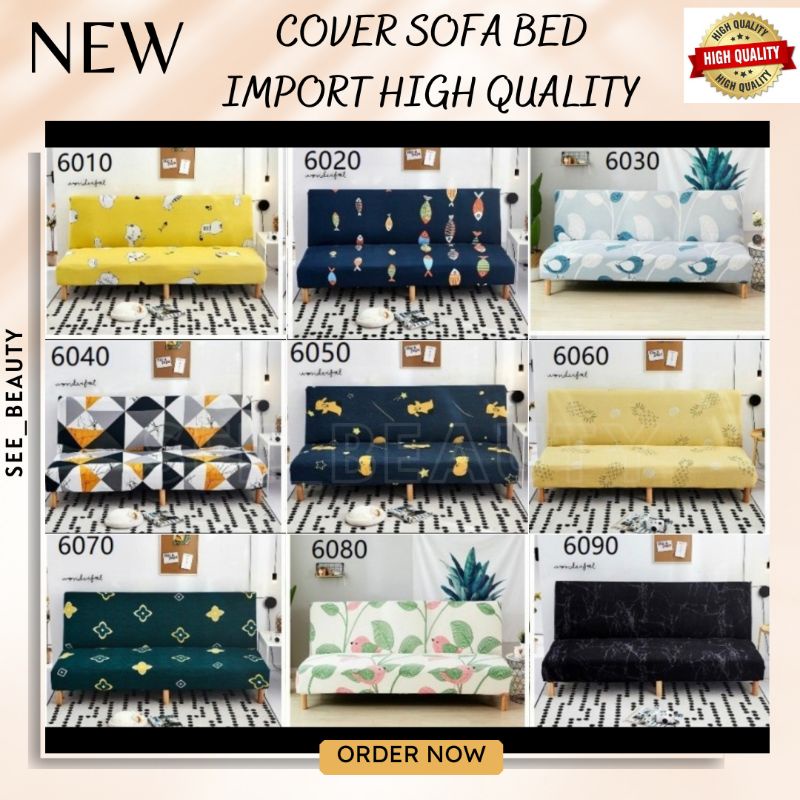 SEETM44 COVER SOFA BED MOTIF COVER SOFA SARUNG SOFA BED ELASTIS COVER SOFA INOAC IFORMA SOFA TAMU FASIA - Cover SOFA BED Sarung SOFA BED stretch elastis NAVY RECTANGLE cover (sarung sofa bed)hanya sarung nya ✅BISA COD✅ COVER SOFA BED ELASTIS / SARUNG sofa