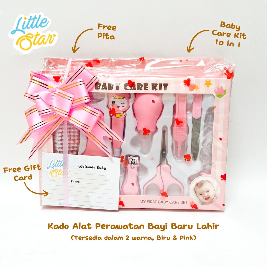 LS Parsel 10in1 Baby Care Nail Kit Gift Set Alat Perawatan Bayi Lahir