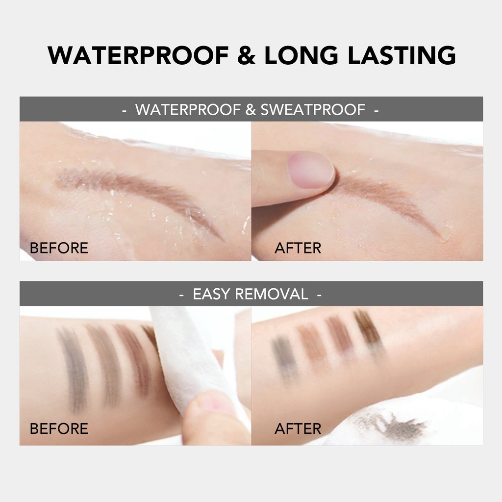 YOU Teardrop Brow Definer | Pensil Alis Waterproof | Pigmented Tahan Lama