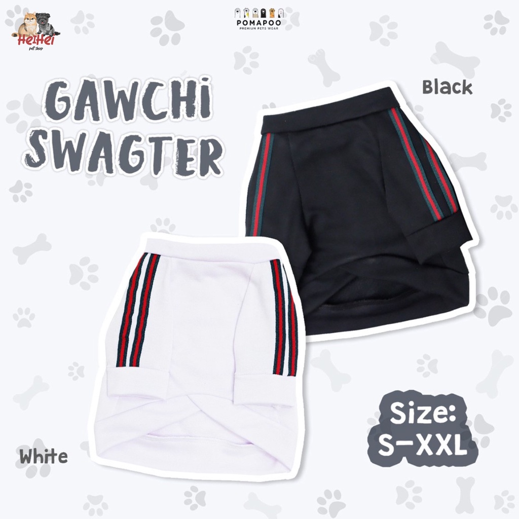 Pomapoo Sweater Gawchi - Baju Kaos Sweater Kucing Anjing - Pet Clothes