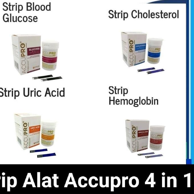 ♡ Strip Alat Accupro / Cholesterol accupro / Uric Acid accupro/Hemogoblin accupro/Glucose Accupro ◙