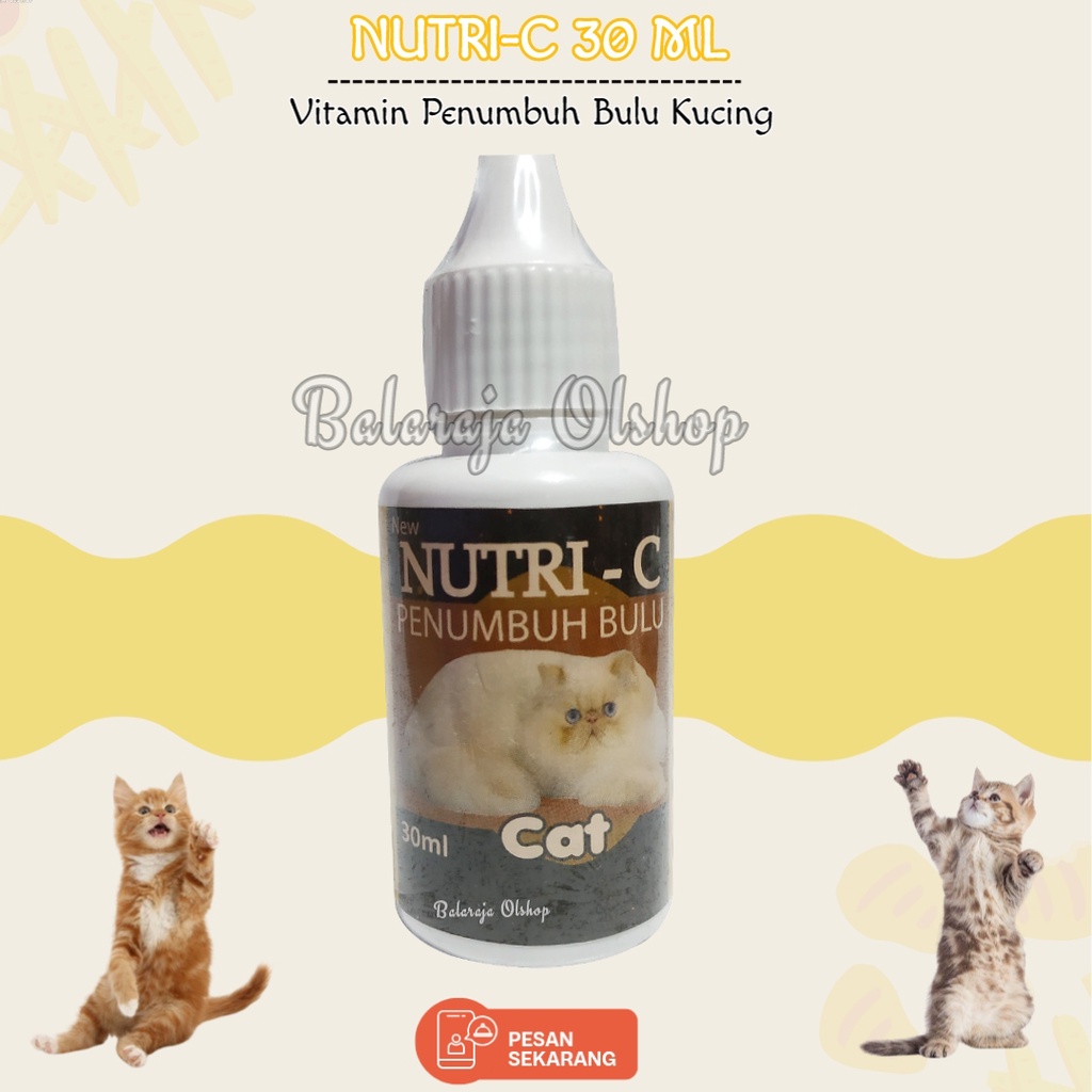 Vitamin Penumbuh Bulu Kucing Rontok Botak Pitak Nutri C