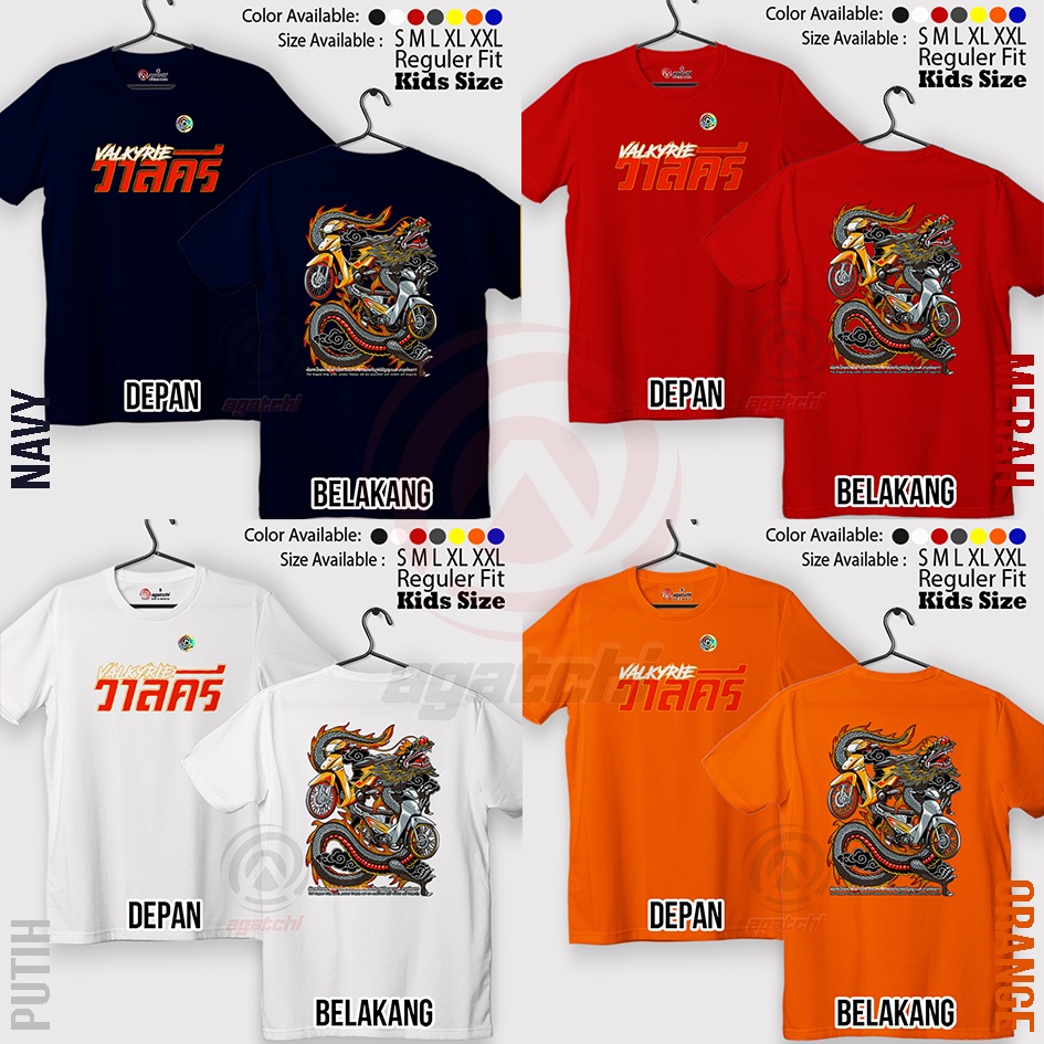 Baju Kaos Atasan Anak Laki - Laki Agatchi Motif Valkyrie - Thai Look Racing