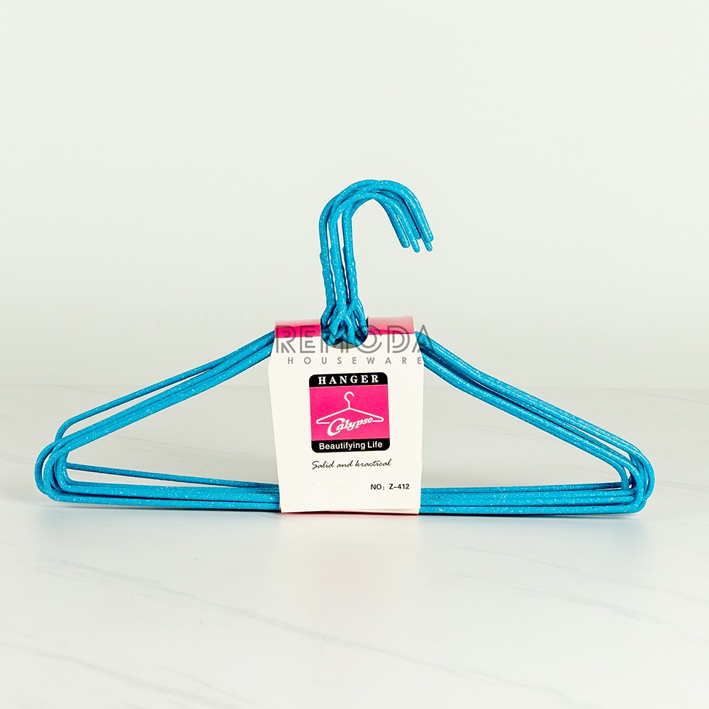 Hanger Gantungan Baju Kawat Warna isi 10