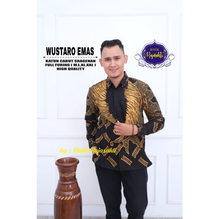 WUSTARO EMAS RAJASAKTI KEMEJA BATIKSOLOAMANAH LENGAN PANJANG PENDEK LAPIS FURING PREMIUM KATUN HALUS SADAJIWO TWO ABHICANDRA LAWASAN ABISEKA ADHIMUKTI ADHIRAJASA ADI PRAMANA TWO ADINATA ADIYAMA TOLET AFZAM AKHILENDRA ALEHANDRO AQMAR ARIFANSYAH ARKANANTA