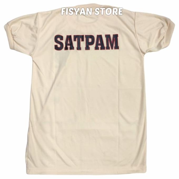 Kaos Satpam Krem | Kaos Dalaman Satpam Krem