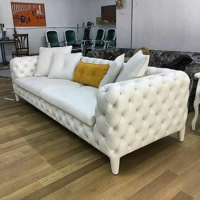 PJ1 sofa chester white putih set sofa chester sofa tamu minimalis murah